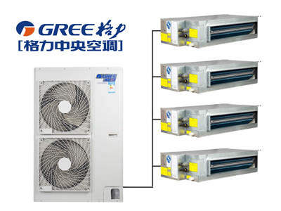 兩室兩廳格力4匹一拖四中央空調(diào)套餐 GMV-H100WL/A
